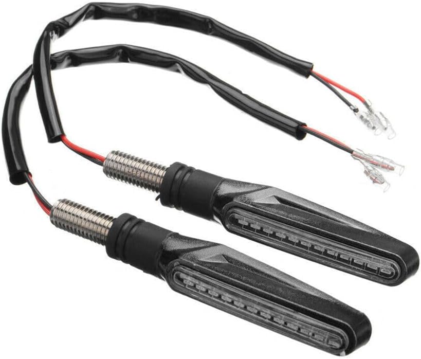 ya 13 9.15 baidi Pair 12V 12LED Amber Motorcycle Bike Bendable Turn Signal Light Indicator Lamps