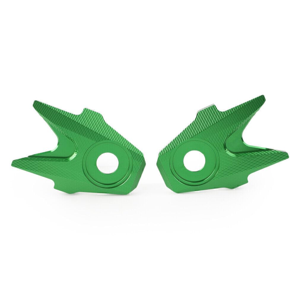 ya 9 10.24 for Kawasaki 300/250/Z250/300 2013-2016 Green Pair Rear Flat Fork Cover