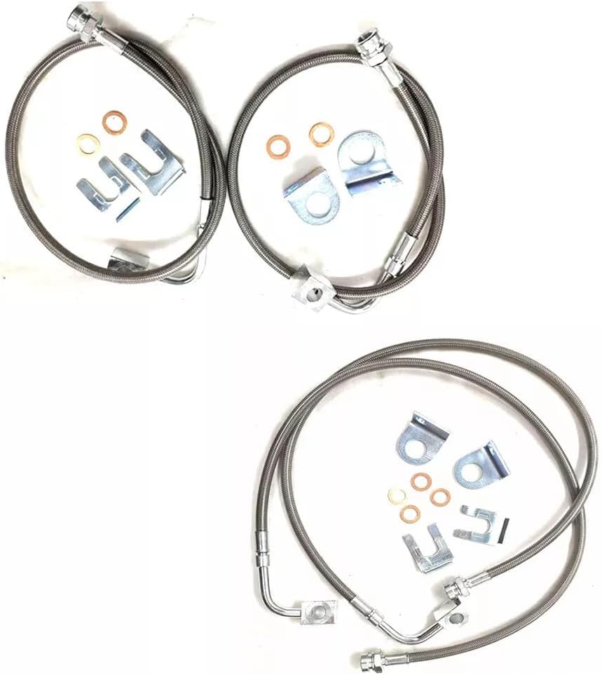 ya 10 9.16 baidi 4x NEW Extended Brake Lines Fit For 2007-2018 for Jeep for Wrangler 2.0L 3.6L 3.8L 89716