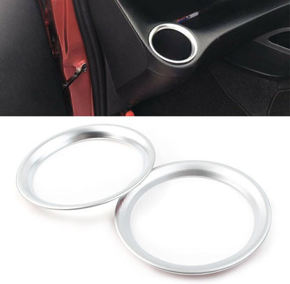 ya 4 8.14 2x Chrome ABS Car Front Console Cup holder Trims Fit for Toyota Sienta 2016-2018