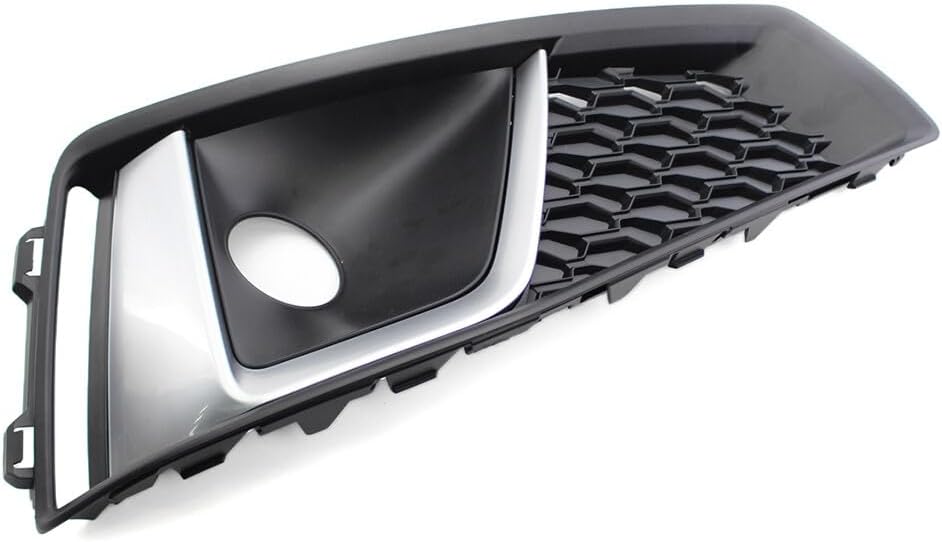 ya 4 8.14 for Audi A4 B9 S4 2018-2020 Front Bumper Grill Right Fog Light Lamp Cover