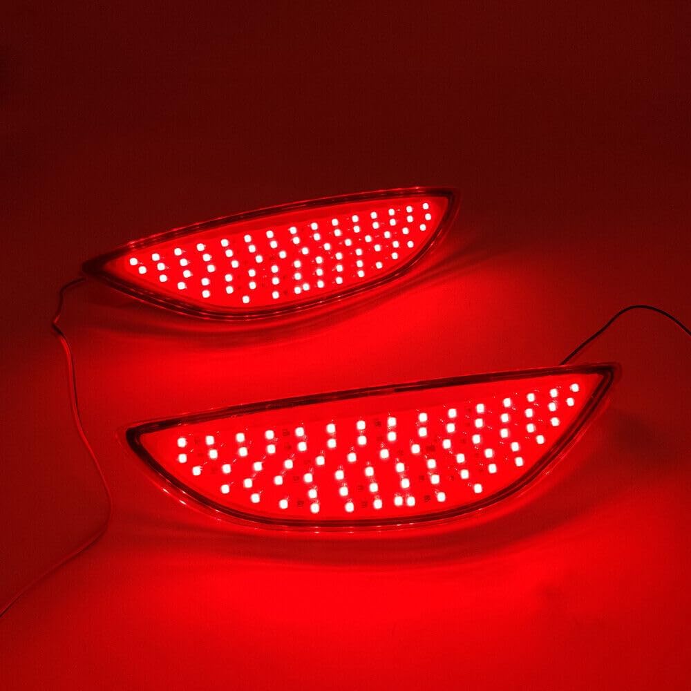 ya 4 8.10 2X Rear Bumper Light Brake Lamp LED for Hyundai Accent Sedan 2008-2015