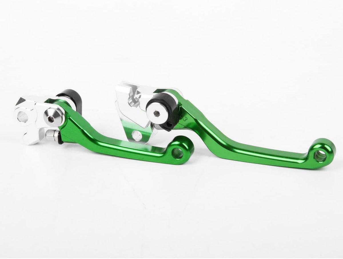 ya 11 9.14 baidifor Suzuki RMZ250 2005-2006 CNC Clutch Brake Levers Pivot Green US Pair
