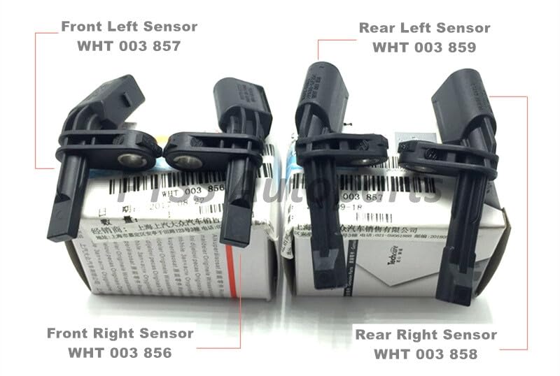 ya 9 10.24 OE Front and Rear Wheel ABS Sensors 4 pcs for Audi TT Q5 for VW CC for Golf for Jetta
