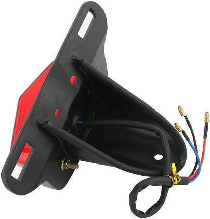ya 4 8.14 Motorcycle LED Tail Light Rear License Plate Light For Harley Chopper Cafe Racer