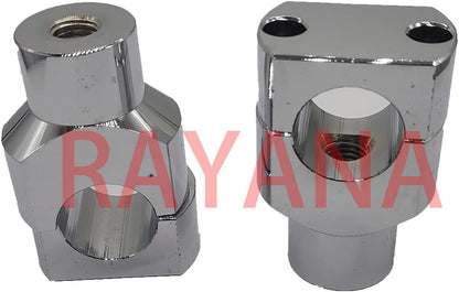 ya 13 9.15 baidi 7/8 Motorcycle Handlebar Risers Mounting Clamp Adapter ATV Dirt Pit Bike(Chrome