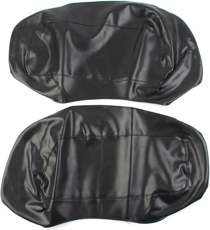 ya 11 9.14 baidiSaddlebag Speaker Lid Covers Plain PU Leather for Harley Touring FLH FLT 2014-UP