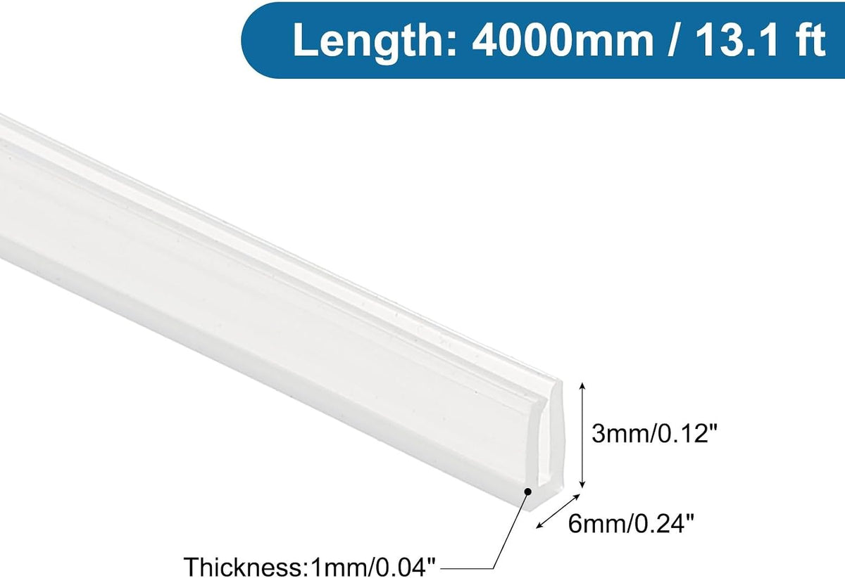 ya 26 10.21 baidi U Channel Edging Trim, 13.1 ft 0.24Wx0.04Tx0.12H Sheet Ed Guard Protector-2