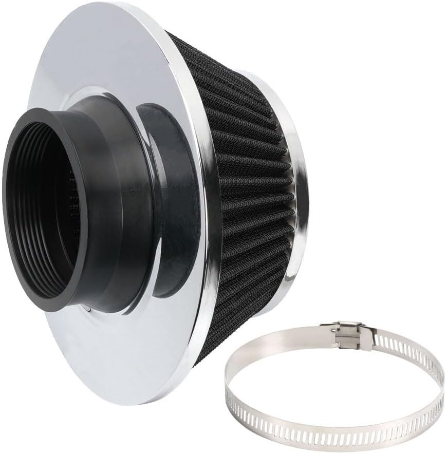 ya 13 9.15 baidi 3 76mm High Flow Dry Black Air Filter Cold Air Intake Air Filter Mushroom Head