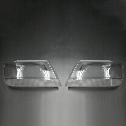 ya 4 8.10 Pair Front Headlights Glass Lens Cover for Jeep for Grand Cherokee 1999-2004