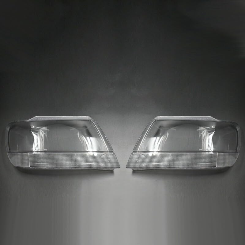ya 11 9.14 zhengce Pair Front Headlamp Headlight Lens Cover L+R for Jeep for Grand Cherokee 19