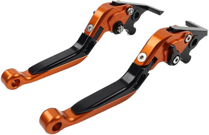ya 5 8.10 Folding Extendable Brake Clutch Levers for Suzuki GSXR600 GSXR750 11-21 Orange