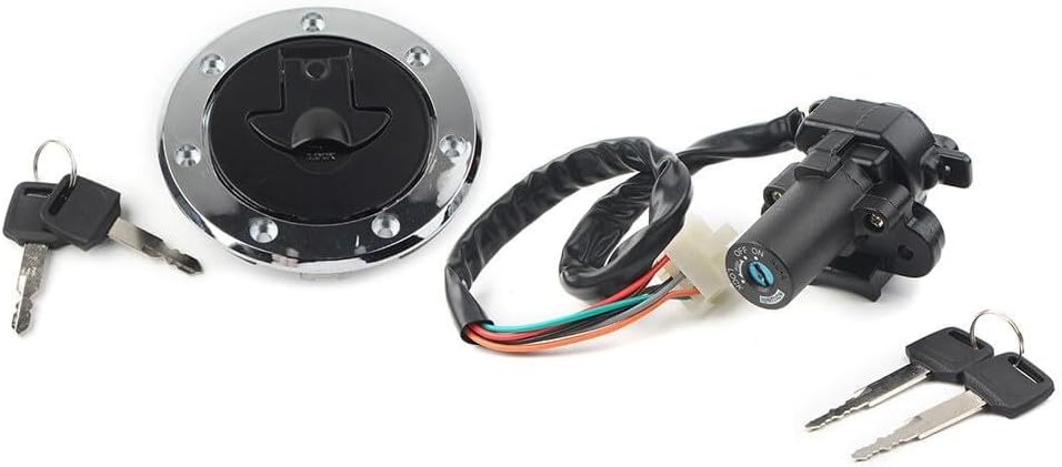 ya 11 9.14 zhengce Fuel Gas Cap Ignition Switch Lock Set for Kawasaki ZX6R 2000-2002 ZX7R/9R
