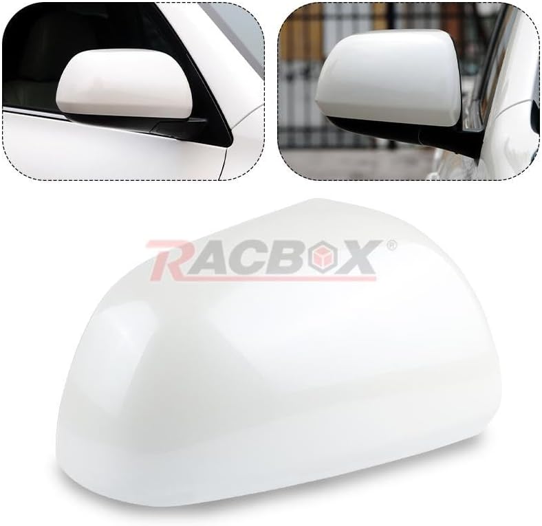 ya 11 9.14 baidiRight Passenger Side Rearview Mirror Cover Cap White For 08-13 for Toyota Highlander
