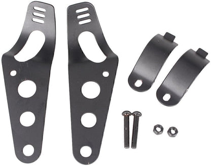 ya 2 8.15 Head Lamp Holder Headlight Mounting Brackets Fork Kit for Suzuki for HARLEY Black