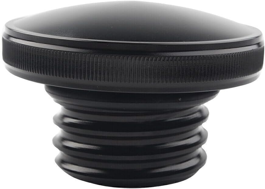 ya 4 8.10 Gas Cap Fuel Tank Right-hand Thread Smooth Fit Harley Sportster Dyna Softail Blk