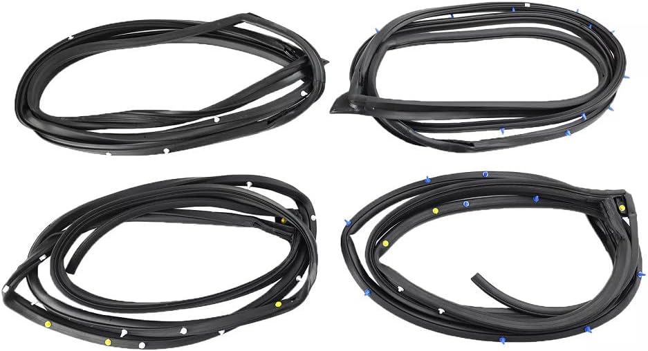 ya 10 9.16 baidi 4 x for Corolla 2007-2013 Front Rear Door Weatherstrip Rubber Circle