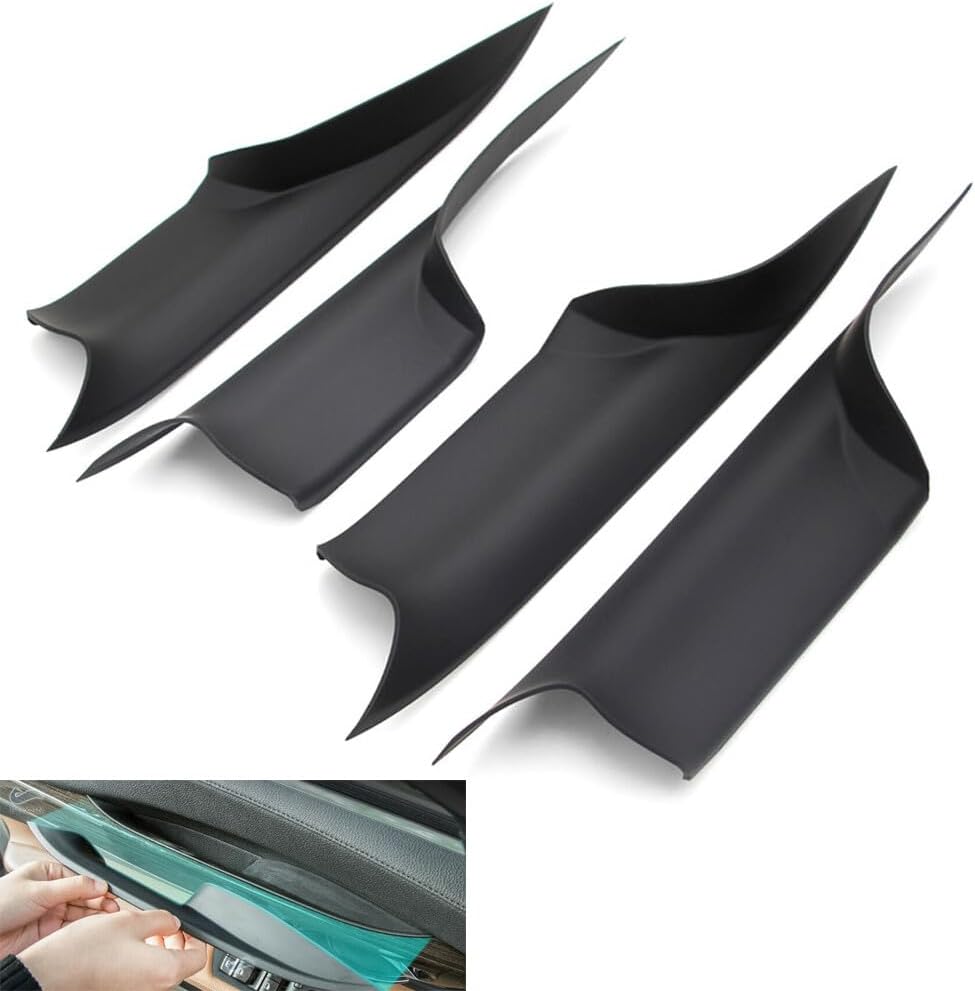 ya 5 8.10 4X Door Interior Inner Handle Pull Carrier Cover Set For 2008-2015 for BMW 7 F01 F02