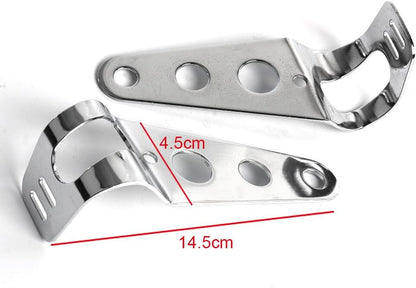 ya 4 8.14 Motorrad Scheinwerfer HalterHalterung Lampenhalter Metall 28-45mm Universal