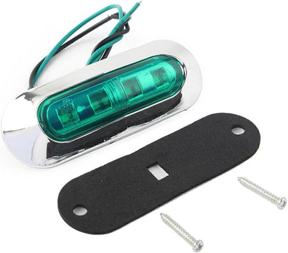 ya 10 9.16 zhengce For Car Truck Trailer Pickup 12V 24V 4 LED Side Clearance Marker Green Ligh