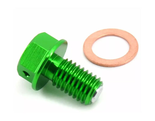 ya 4 8.8.2 Billet Magnetic Oil Drain Plug FIT for Kawasaki KX250F 2004 KX450F 2016-2017 Green