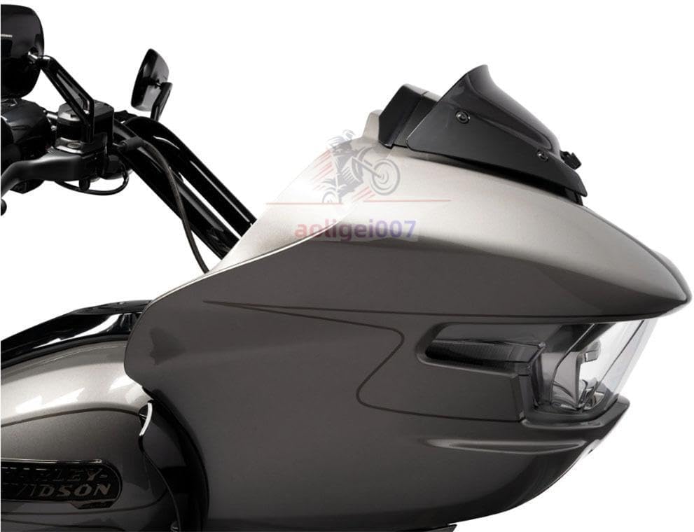 ya 23 10.7 baidi 6 Wave Windshield Windscreen for Harley CVO Road Glide FLTRXSE FLTRXSE 23+Black