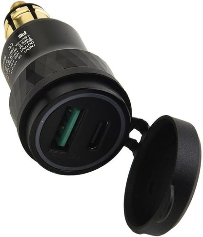 ya 4 8.14 Dual USB for Charger fast for Charger power supply DIN socket adapter suitable for motorcycles