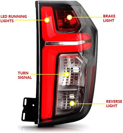 ya 4 8.10 Right Tail Light Brake Light for 2021-22 for Chevrolet Tahoe/Suburban LED Clear Lens