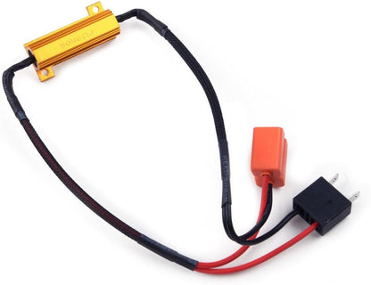 ya 4 8.14 2pcs H7 Headlight Canbus Error Flicker Resistor Canceller Decoder US @