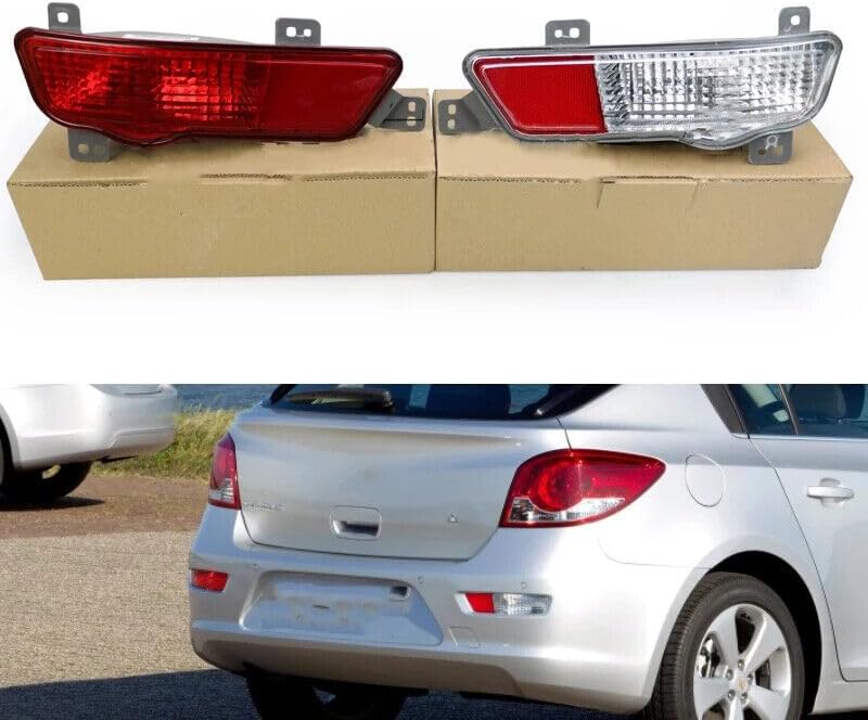 ya 2 8.15 A pair of rear bumper fog lights and rear fog lights suitable for 2009-2016 for Chevrolet Cruze
