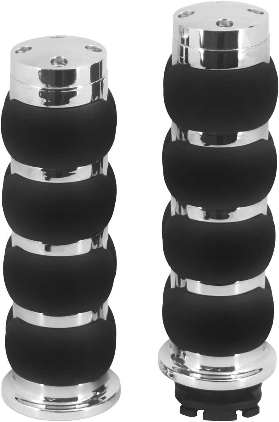 ya 11 9.14 baidiChrome 1 25mm Non-Slip Hand Grips for Harley Touring Road Electra Glide 96-2007