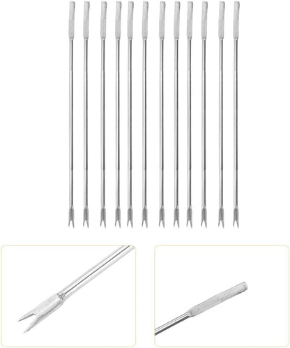 ya 14 9.20 baidi 12 PCS Multi-function Needle Travel Seafood Cracker Tool Crab Fork-1