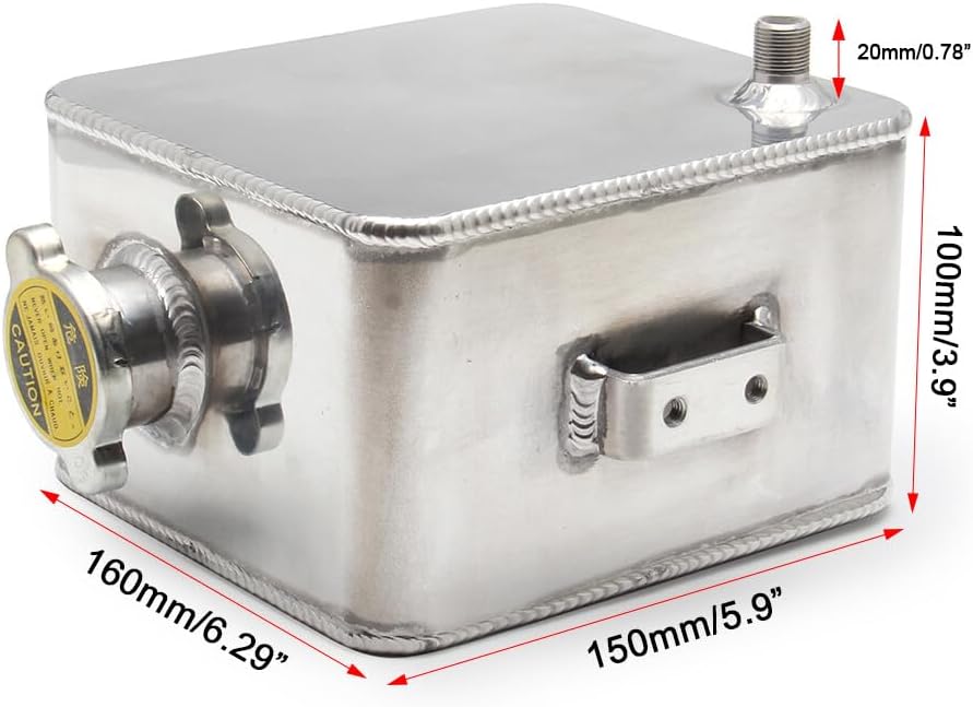 ya 10 9.16 baidi 2.5L GM Aluminum Water Coolant Radiator Overflow Recovery Tank Bottle
