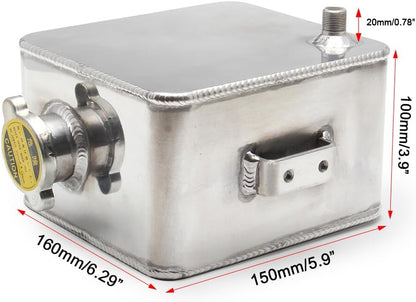 ya 10 9.16 baidi 2.5L GM Aluminum Water Coolant Radiator Overflow Recovery Tank Bottle
