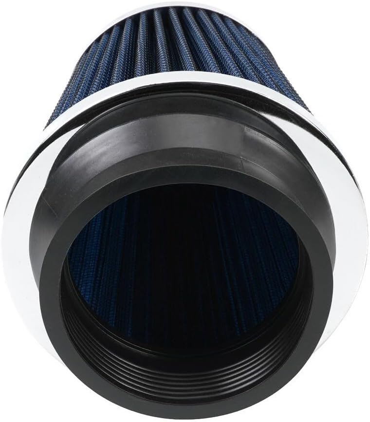 ya 13 9.15 baidi 3 76mm High Flow Inlet Dry Air Filter Cold Air Intake Cone Replacement Blue