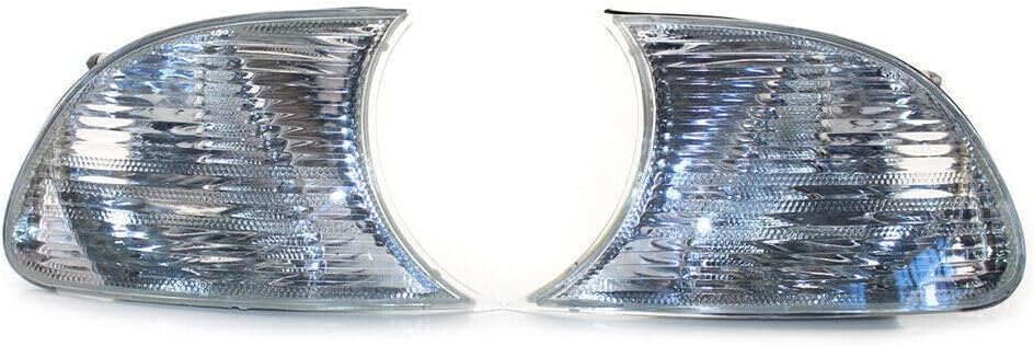 ya 2 8.15 for BMW E46 3-Series 2DR 00-01 2x Corner Light Clear Truen Signal Lens