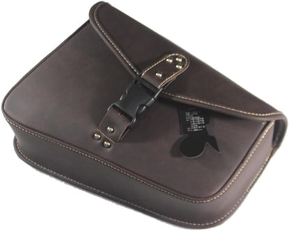 ya 11 9.14 baidiVintage PU Leather Right side Saddlebag Saddle Bag for Harley Sportster XL883