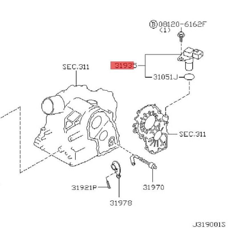 ya 5 8.10 31935-8E006 G4T07481 Transmission Speed Sensor for Nissan Maxima for Altima