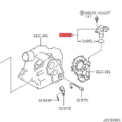 ya 5 8.10 31935-8E006 G4T07481 Transmission Speed Sensor for Nissan Maxima for Altima