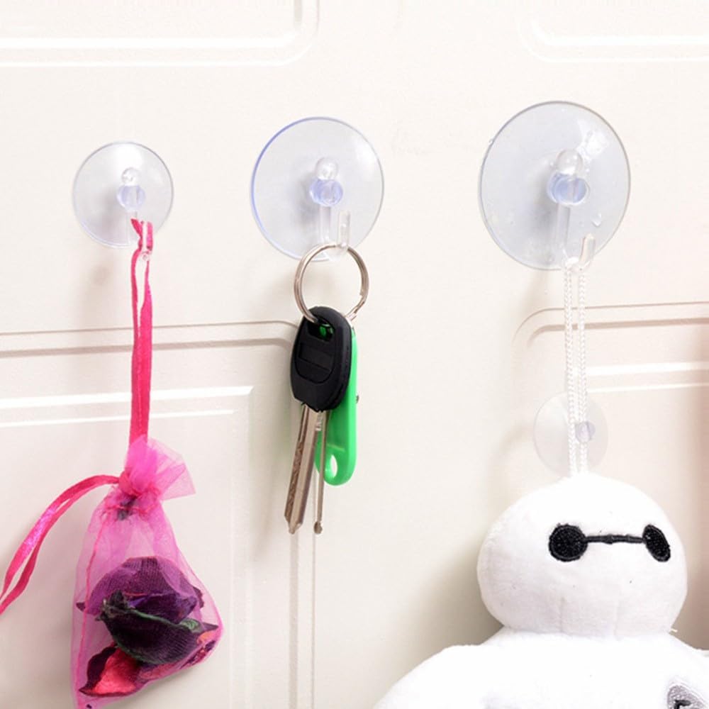 ya 26 10.21 baidi 12 PCS Shower Hooks Loofah Window Suckers with Hook Suction Cup Hanger