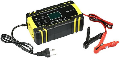 ya 11 9.14 zhengce Car Battery Charger 12V 8A/24V 4A Intelligent Fast Charging Tool EU Plug