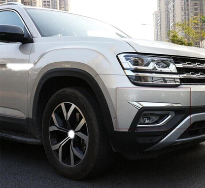 ya 4 8.10 Automatic Chrome Front Fog Lamp Cover Trim Molding Fits for VW Atlas 2018-2021