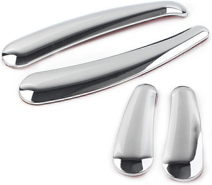 ya 4 8.10 4Pcs Chrome Swingarm F for Ram e Insert Set Fit for Harley Softail Models 2008-up Curved