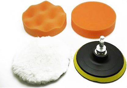 ya 9 10.24 4 inches Gross Polish Polishing Buffer Pad Sponge Kit Drill Adapter Car Pol
