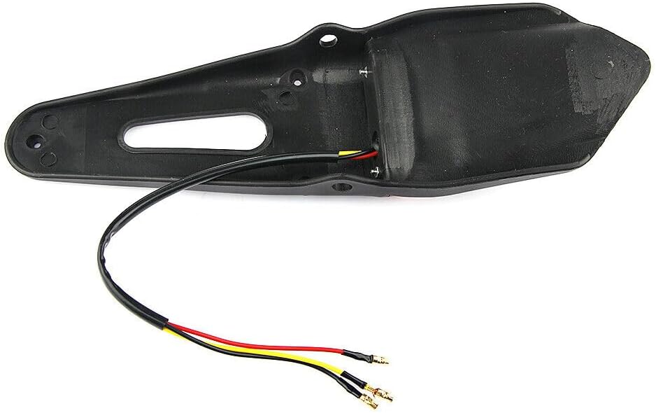 ya 4 8.14 Motorcycle Off-Road Bike LED Rear Fender Brake Tail Light Universal Fit 