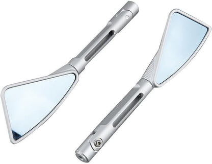 ya 2 8.15 2X Motorcycle Rear View Mirrors Fit for Yamaha YZF R1 2002-2008 YZF R6 03-07 Silver