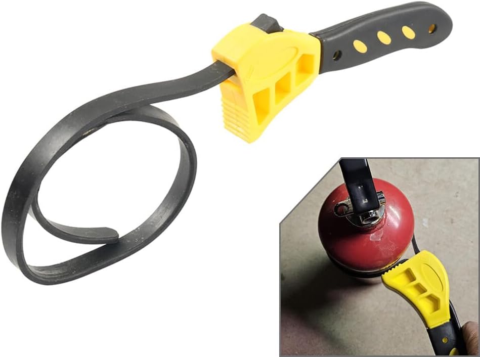 ya 6 8.14 8 Inch Rubber Strap Wrench Tool Oil Filter Pipe Wrench Rubber Strap Mechanics