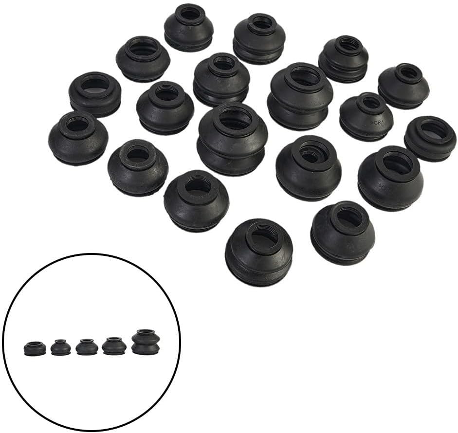 ya 4 8.14 Dust Boot Cover Cap Replacement Rubber Steering Suspension Tie Rod Track 28pcs