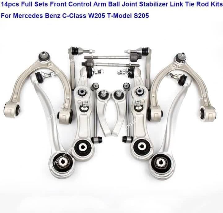ya 5 8.10 4X Front Inner Outer Tie Rod End Kit for Benz C216 W221 W222 CL550 CL63 AMG S550