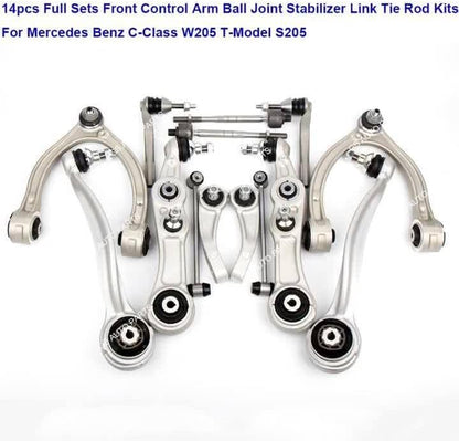 ya 5 8.10 4X Front Inner Outer Tie Rod End Kit for Benz C216 W221 W222 CL550 CL63 AMG S550